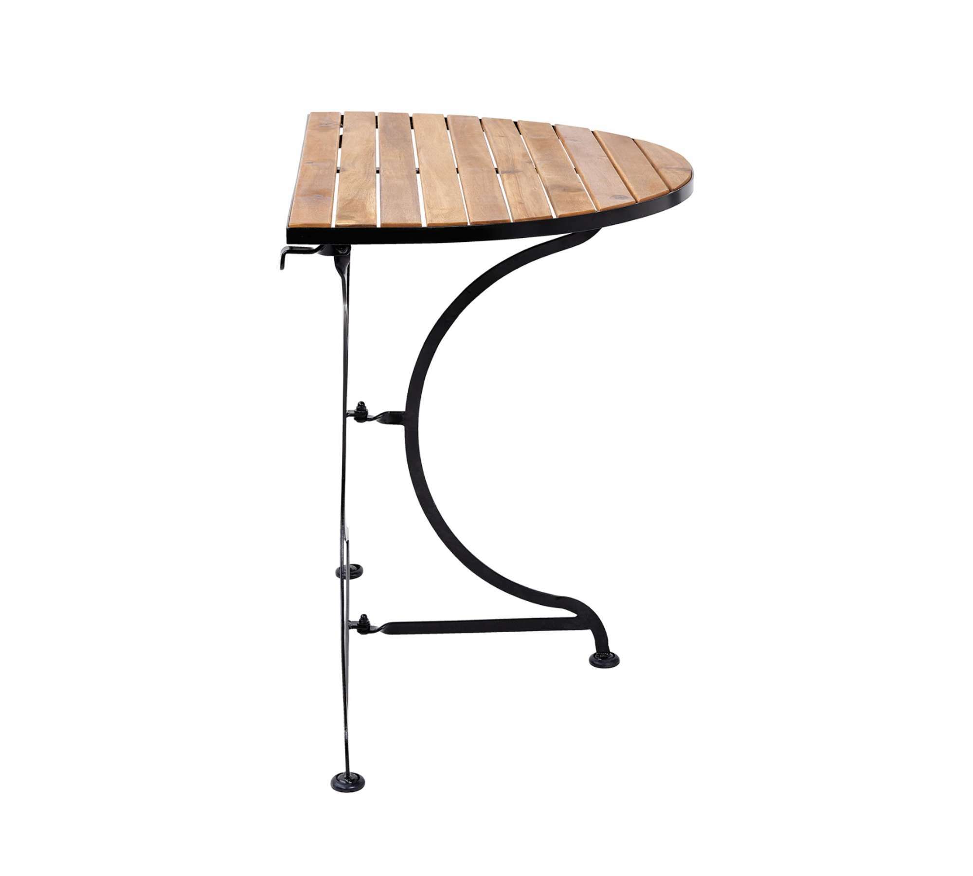 Gartentisch Metall Holz Natural 2