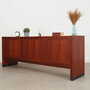 Vintage Sideboard Teakholz Braun 1960er Jahre 3