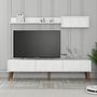 Lyon 2 TV cabinet wood veneer White 1