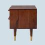 Nachtkommode Massivholz Akazienbraun 2