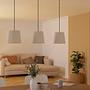 Febres Type C Pendant Lamp Blended Fabric Steel 3-Light 2