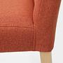 2x Florence Chair Wood Textile Red 2