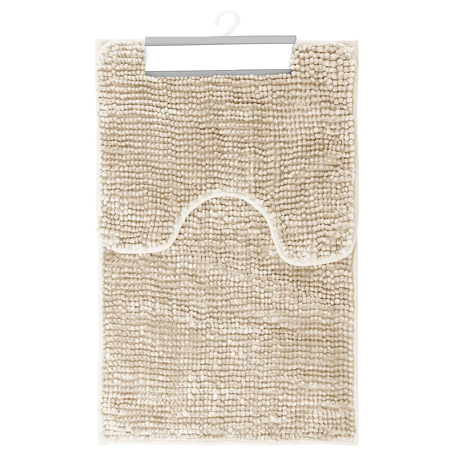 2x Badematte-Set Ati Polyester Beige 1
