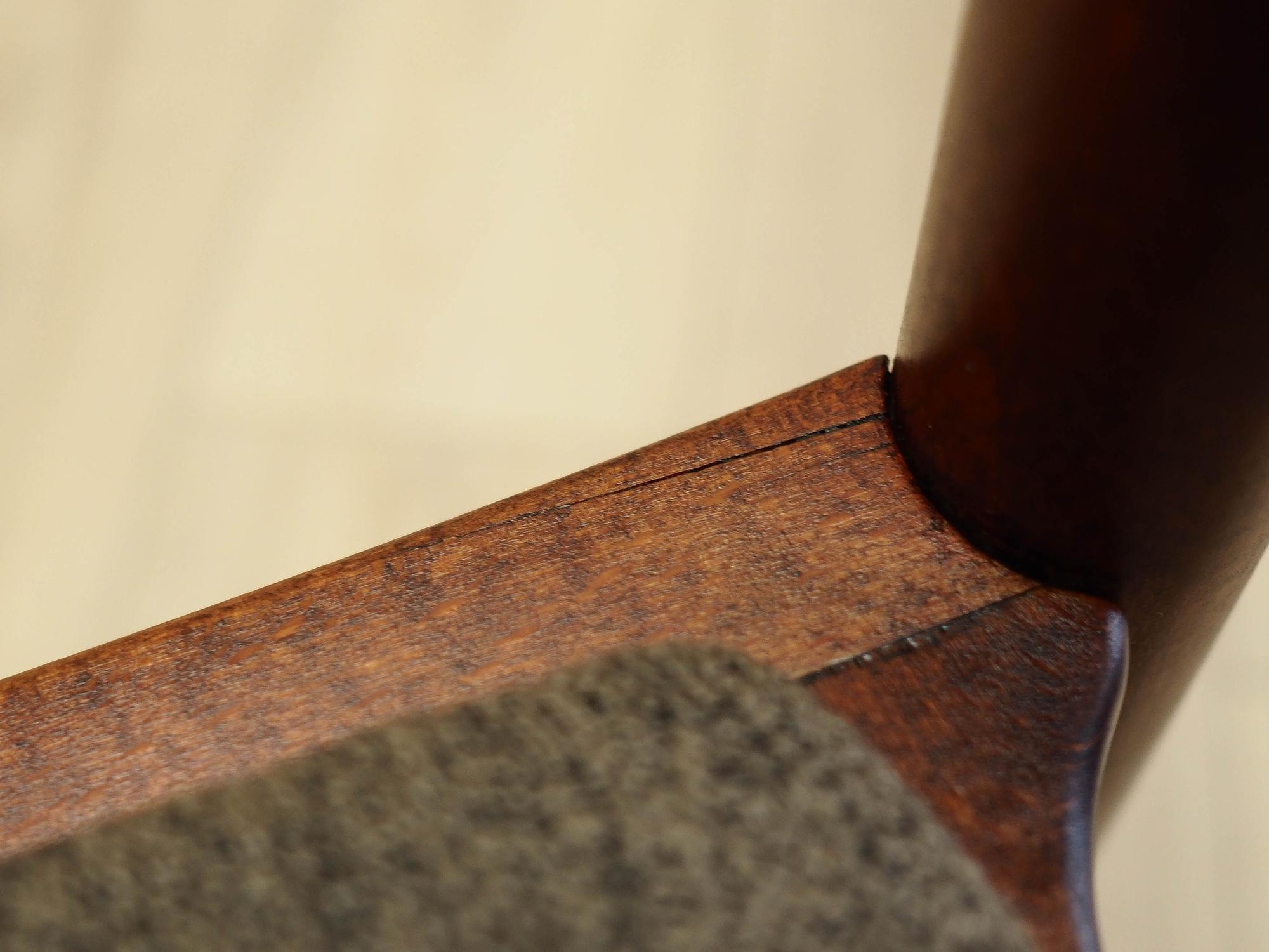 4x Stuhl-Set Holz Braun 1970er Jahre 11