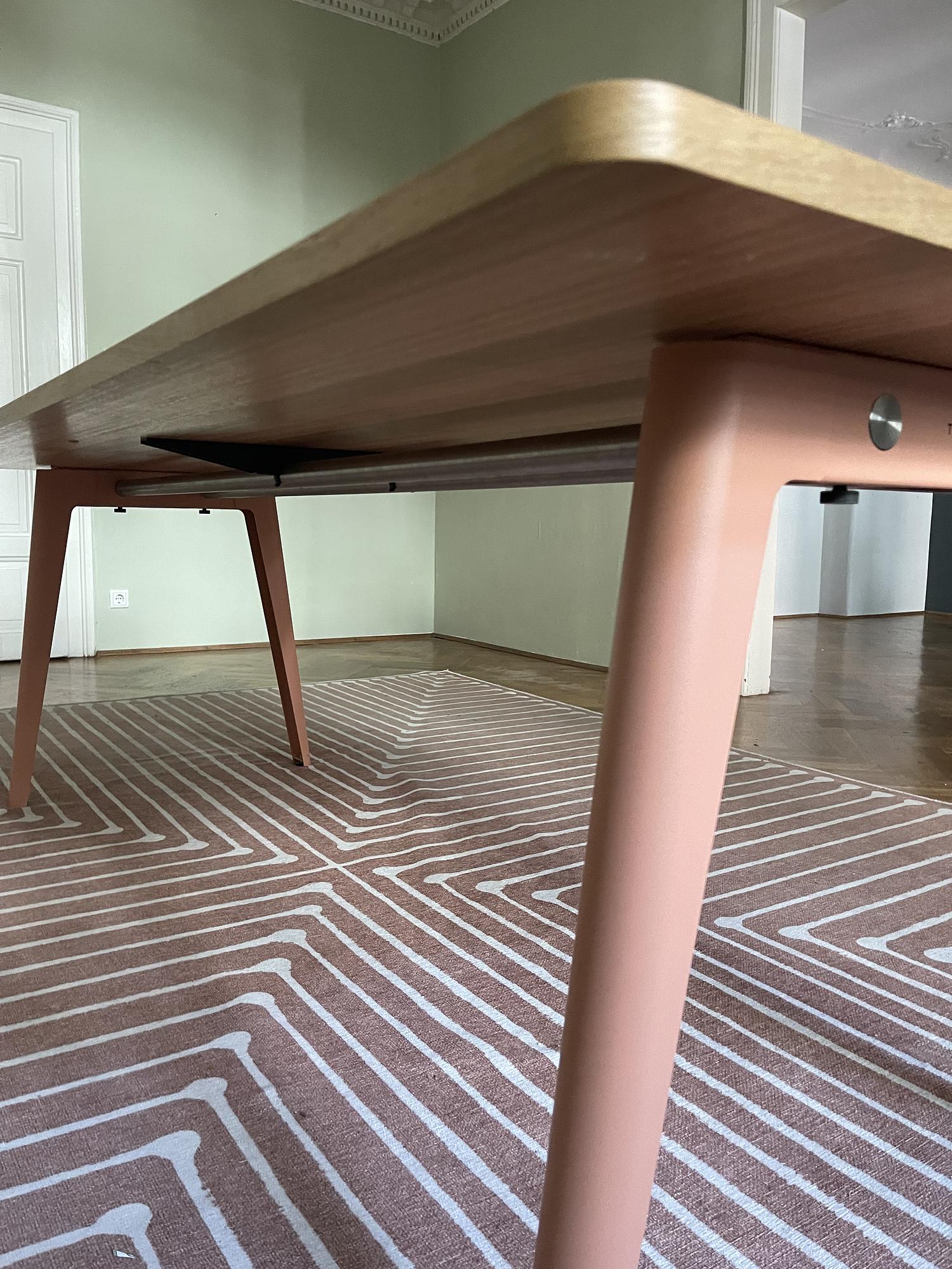 Design Esstisch Holz Stahl 7