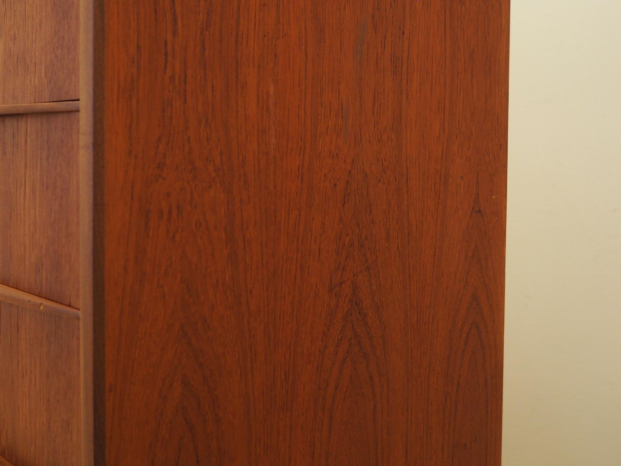 Chest of drawers Teak wood 1970s 14