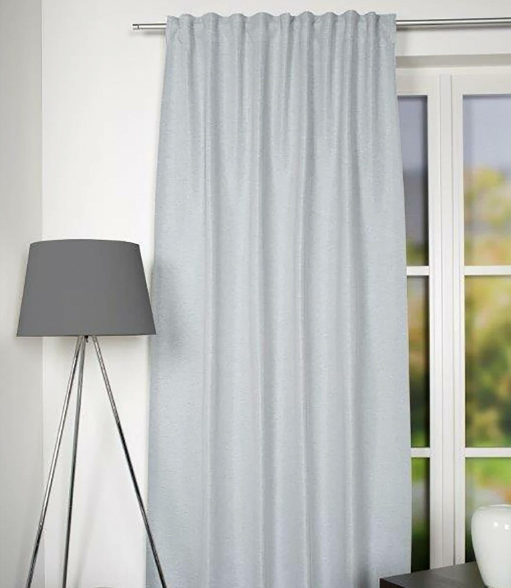 Gardinenschal Polyester Hellgrau 1