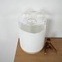 Tischlampe Glas Metall 1970er Jahre 5