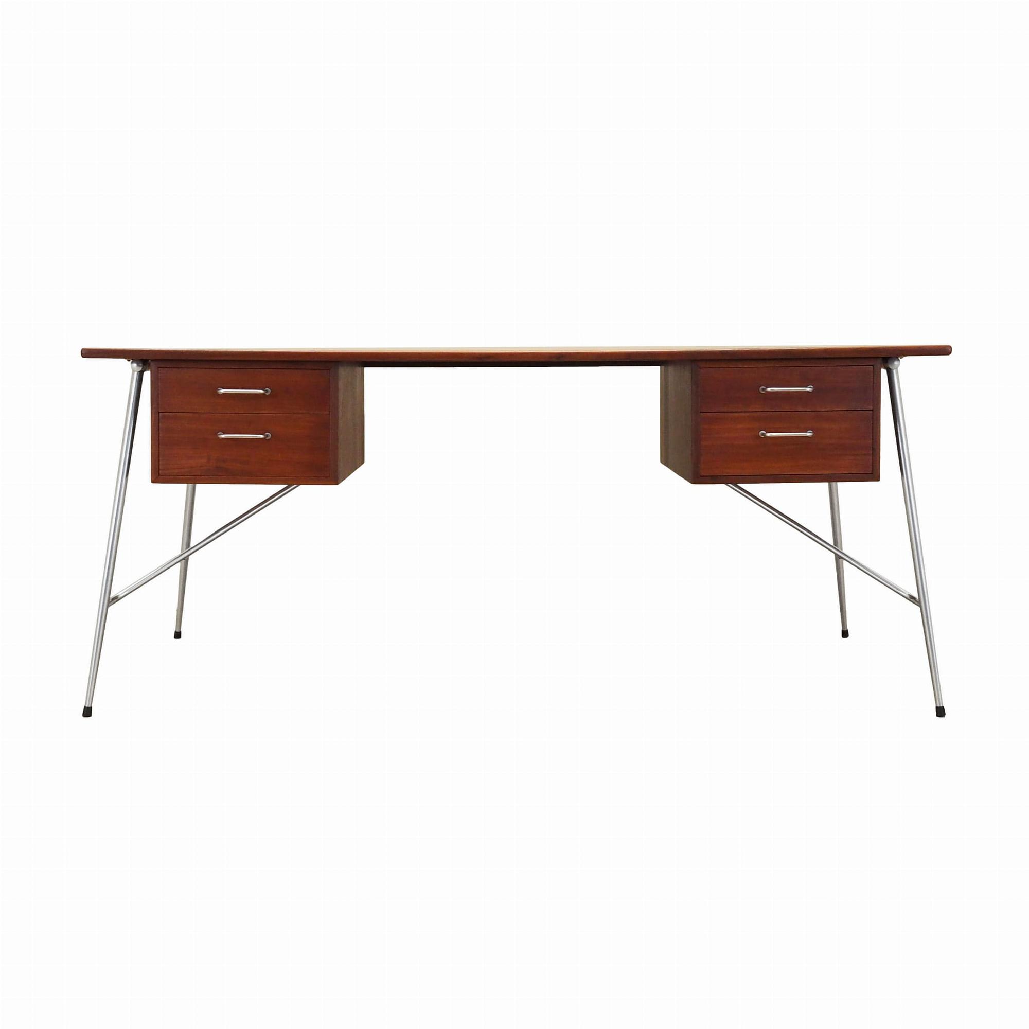 Model 202 Schreibtisch Teakholz 1960er Jahre 0