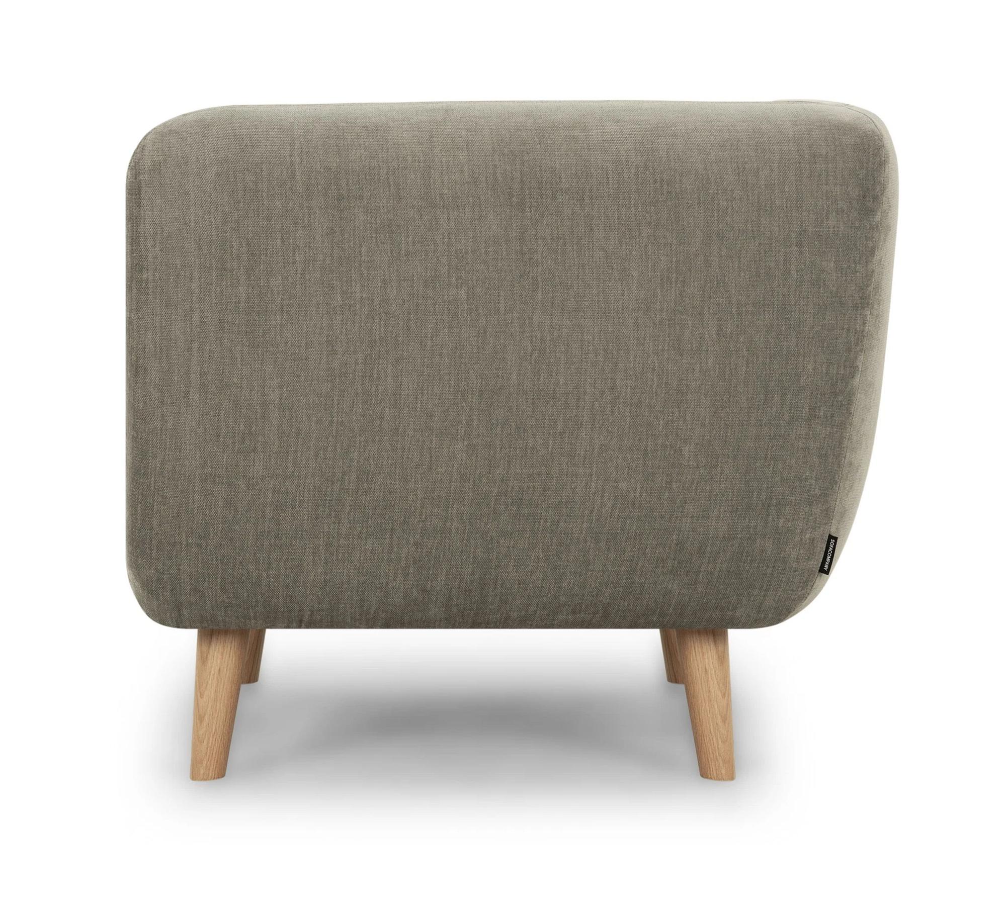 Alfred 1-Sitzer Eckmodul Rechts Planet Grey Green 1