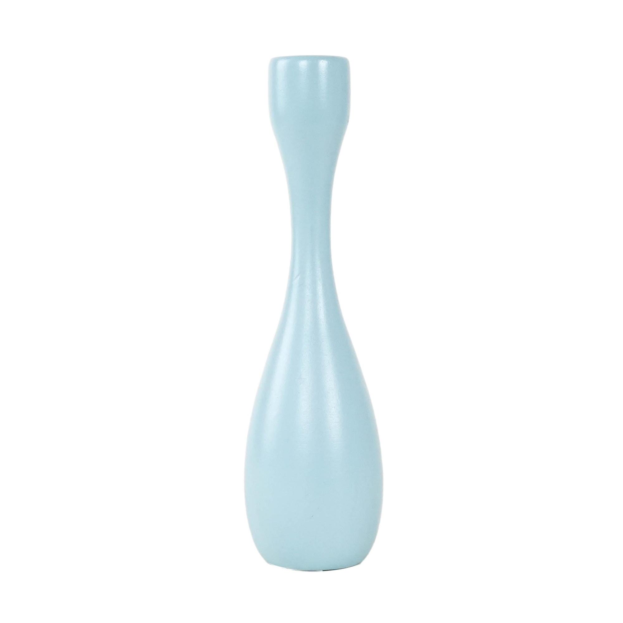Candlestick 1970s Pastel Blue 0