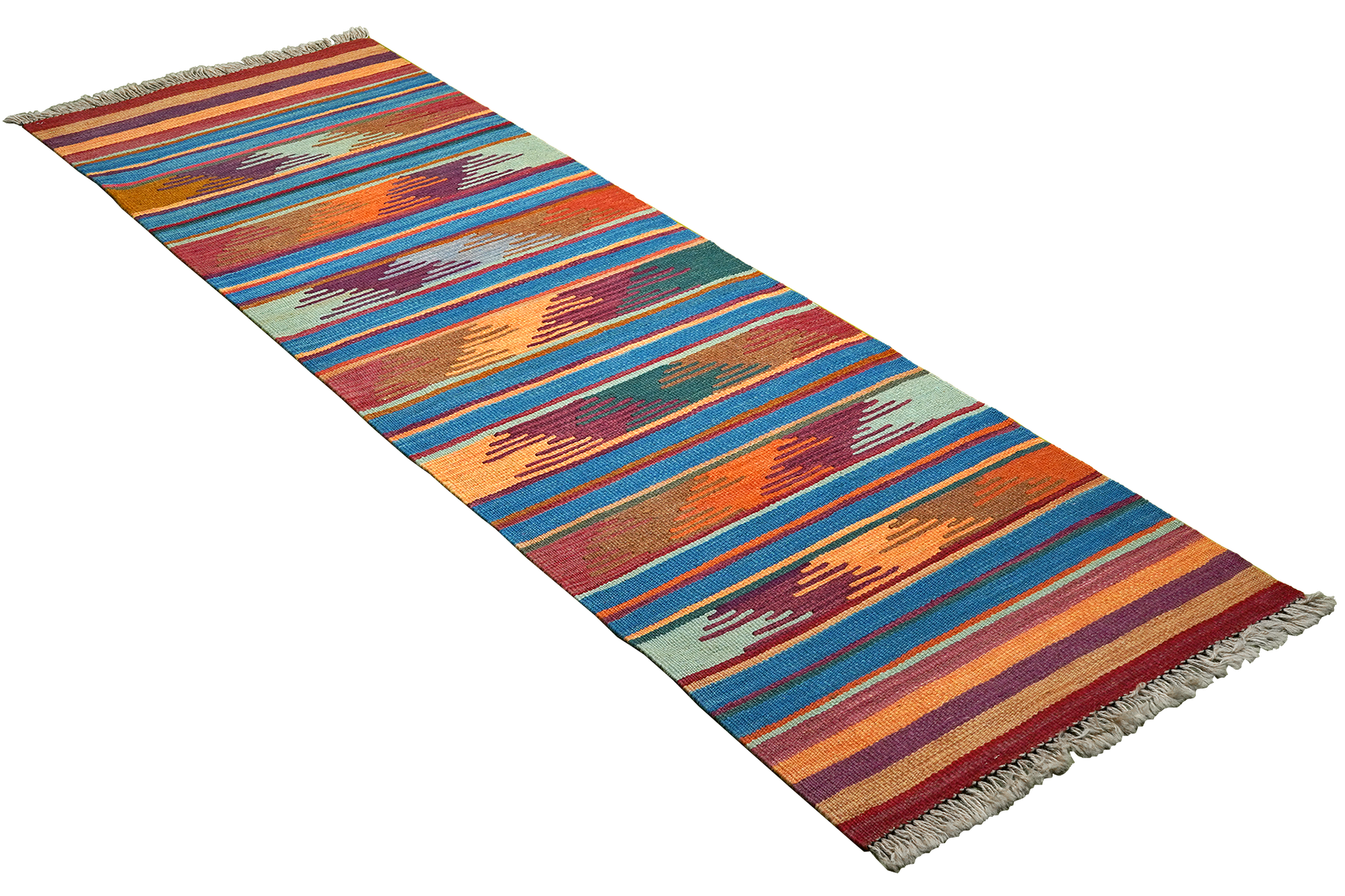 Kilim Gashgai Teppich Wolle Mehrfarbig 2