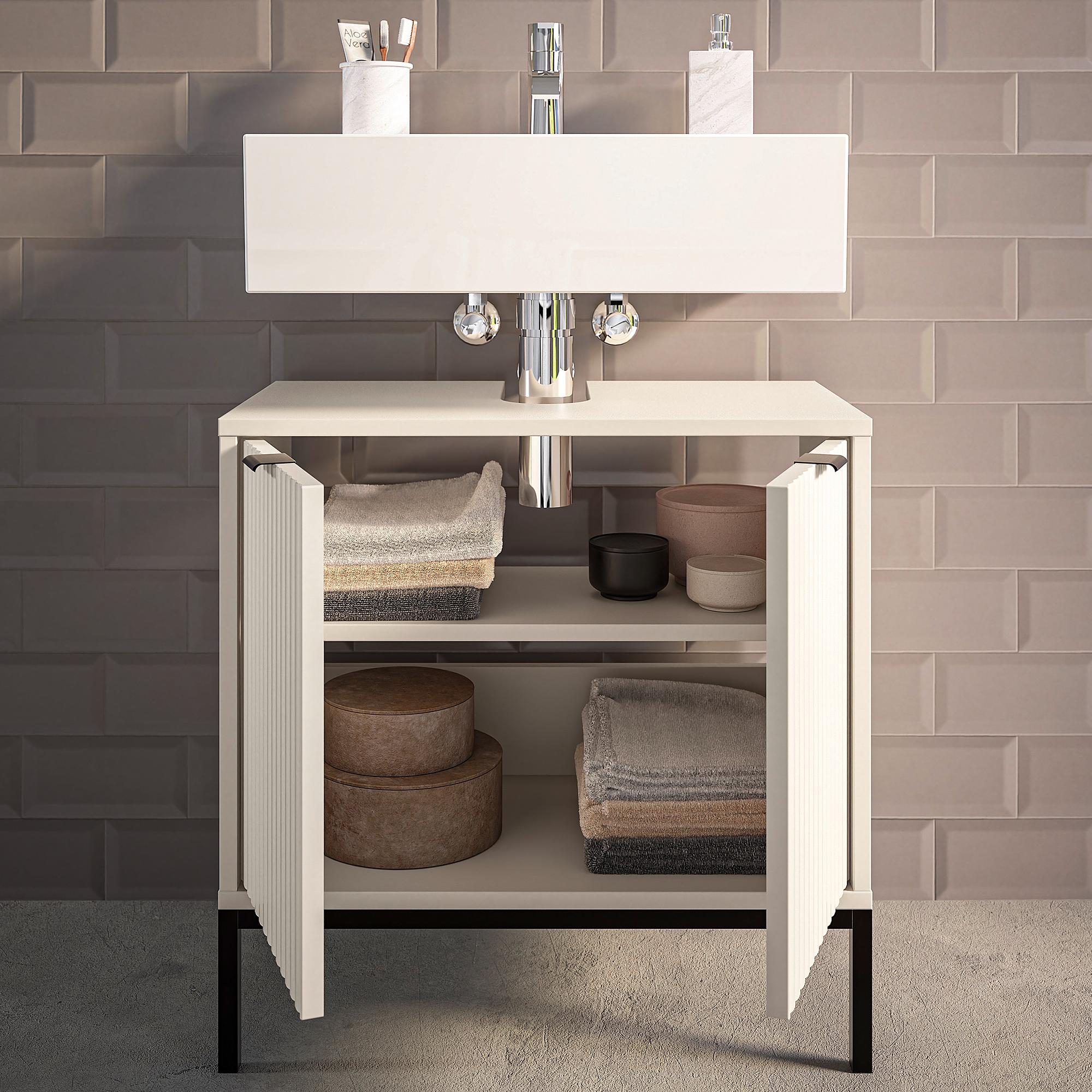 Juvara Waschbeckenunterschrank Kaschmir 4