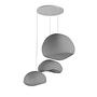3-Flammig Wabi Sabi Stillforms Pendelleuchte Beton Grau 6