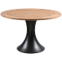 Charley Garten Esstisch Aluminium Teakholz Ø122cm 2