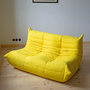 Togo Sofa 2-Sitzer Textil Zitronengelb 1