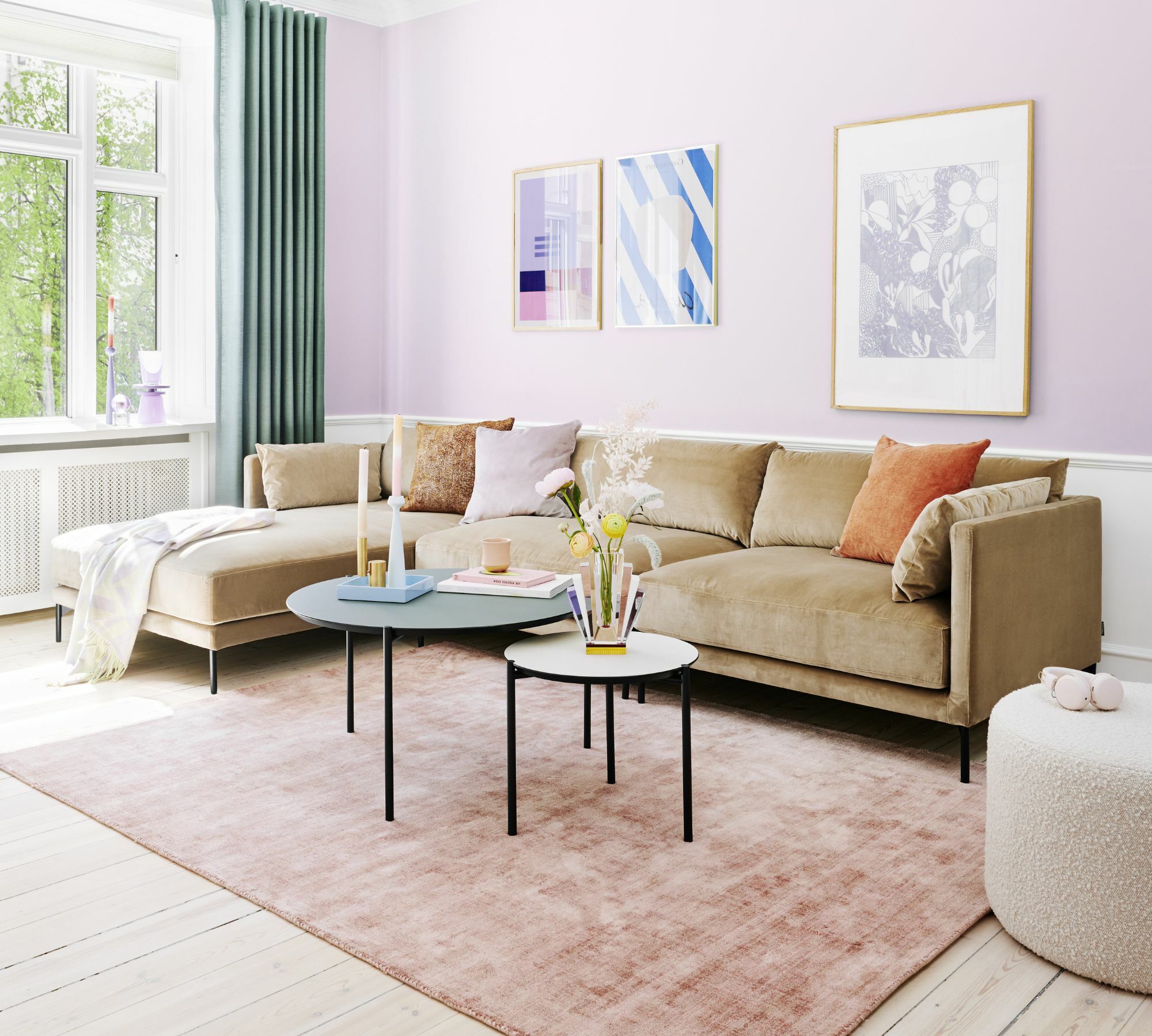 Vincent 1-Sitzer Modul Velour Matt Beige 9