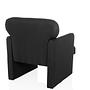 CARIPITO Poltrona lounge tessuto nero 8