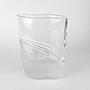 Mid-Century Blumenvase Glas 1970er Jahre 1