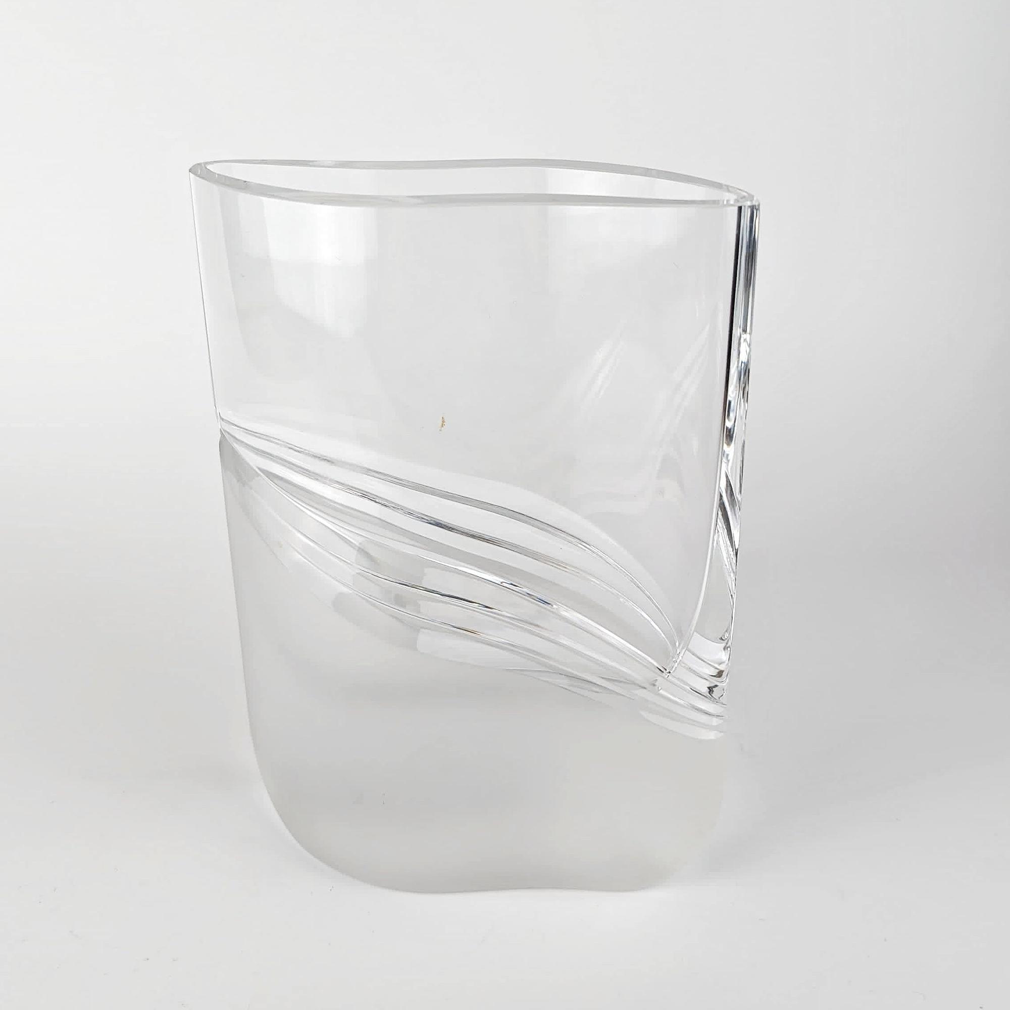 Mid-Century Blumenvase Glas 1970er Jahre 1