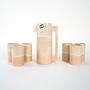 Brocca in ceramica e set di tazze beige anni '60 1
