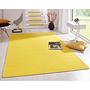Kurzflorteppich Fancy Mischgewebe Sonnengelb 100x150cm 2