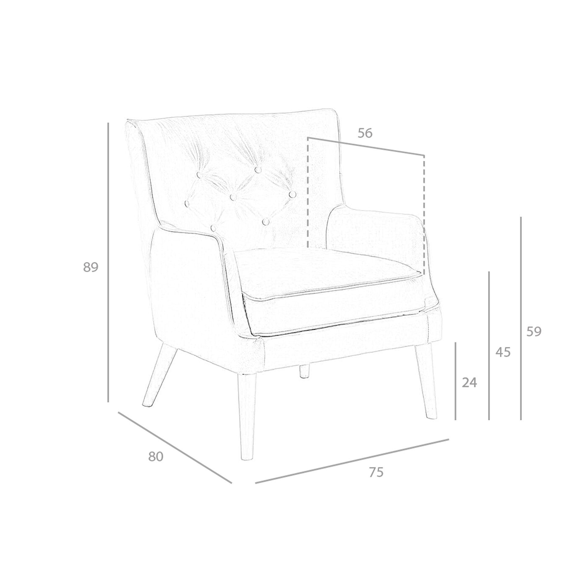 Chester Armchair 5085 Leather Dark Grey 7