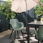2x Pero Gartenstuhl Kunststoff Stahl Olivgrün 1