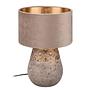 Table lamp Kiran 1-light velvet ceramic grey 3