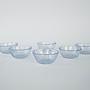 Glass bowl set Transparent 1970s 2