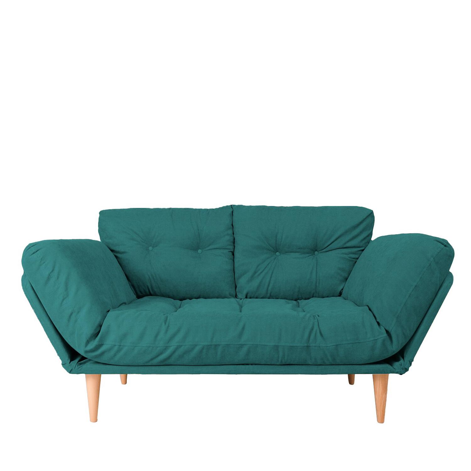 Nina Daybed Schlafsofa 3-Sitzer Petrol Grün 2