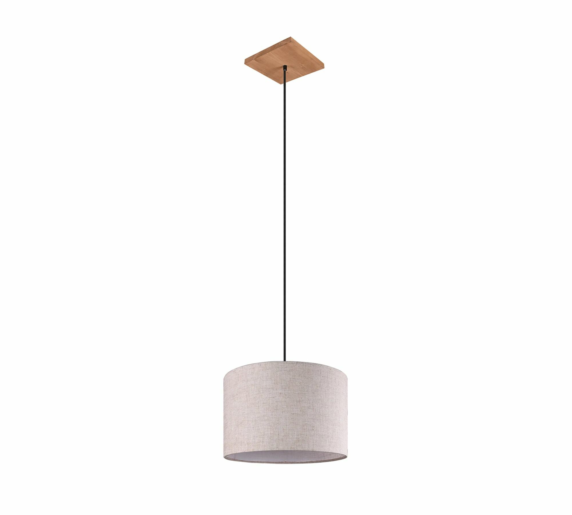 Pendant lamp 1-light fabric pine wood 2