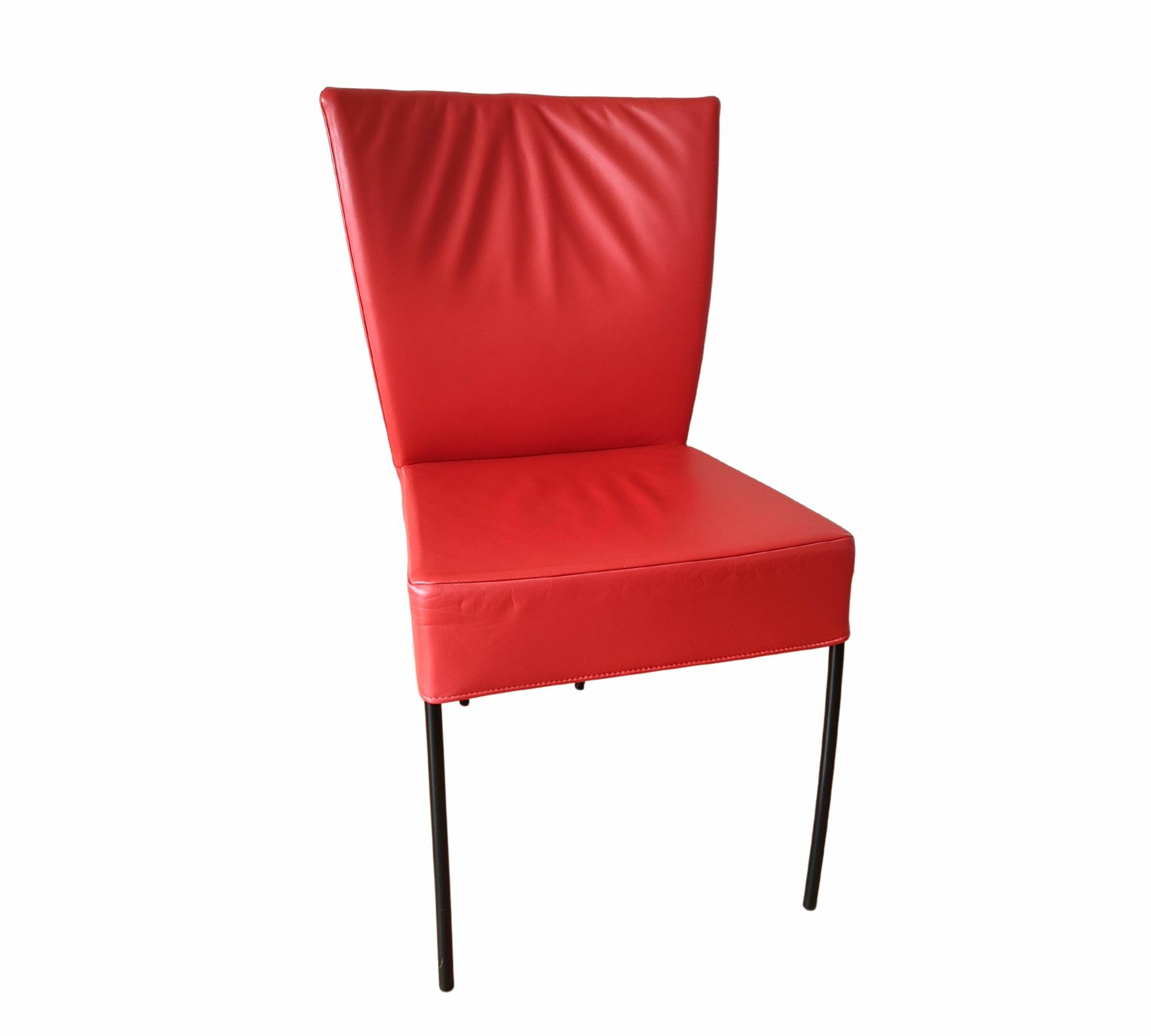 Montis Stuhl Spica Leder Stahl Rot 0