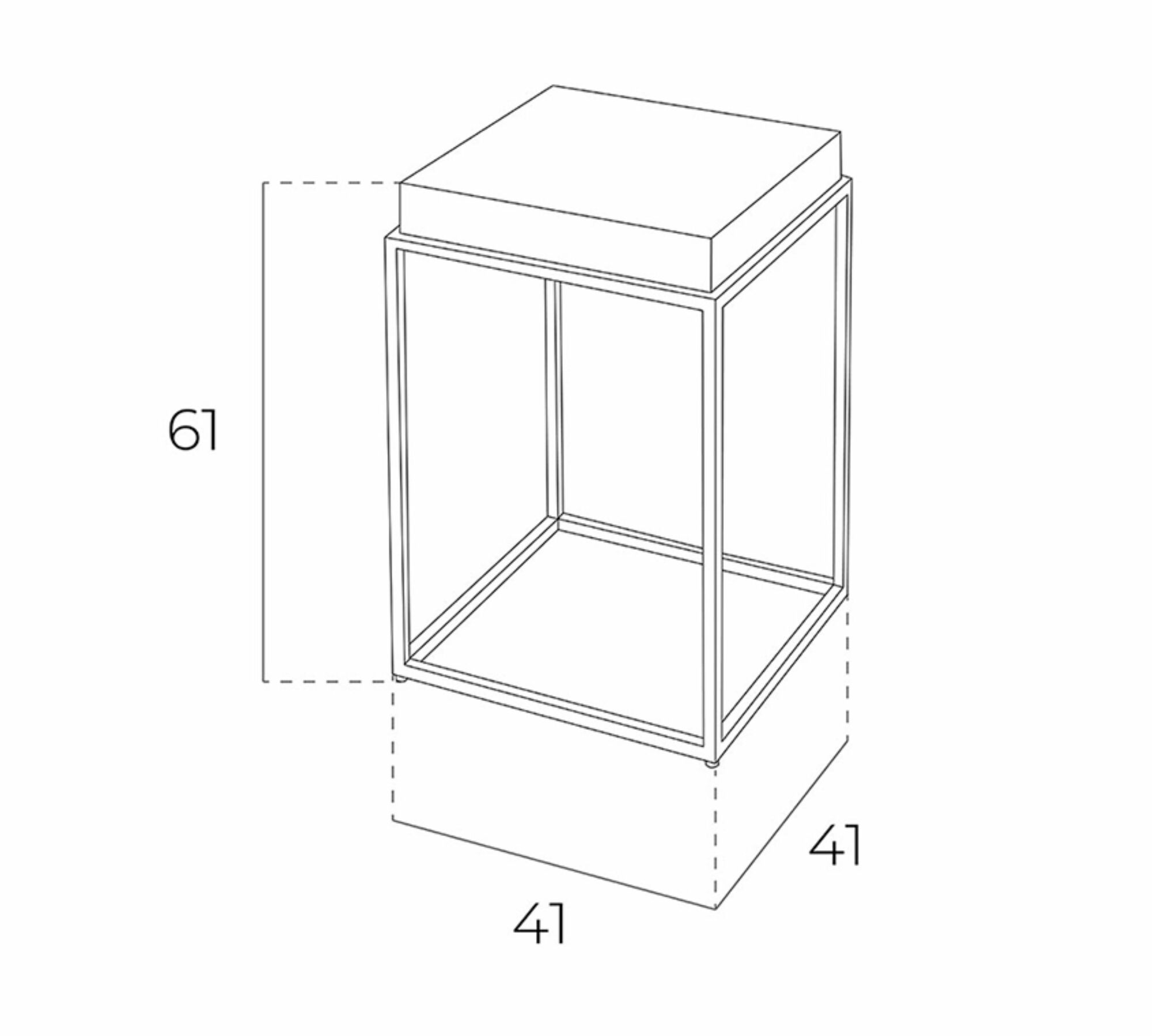 Beistelltisch Stahl Holz Weiß 4