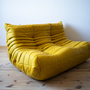 Togo Sofa 2-seater Pull-Up-Leather Yellow 1