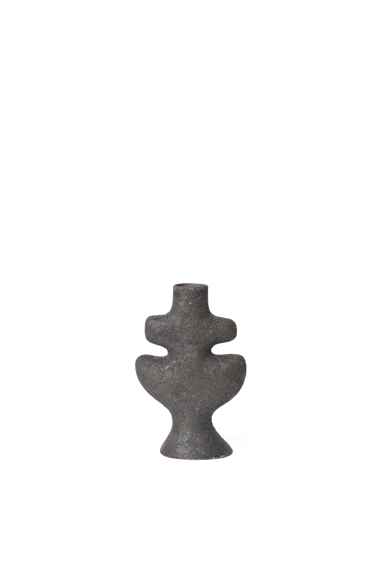 Yara Kerzenhalter Keramik Grau 0