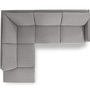 Ecksofa Novato mit Dauerschlaffunktion Textil Grau 6