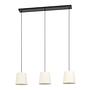 Febres Type C Pendant Lamp Blended Fabric Steel 3-Light 0