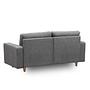 Long Sofa 2-seater Dark Grey 2