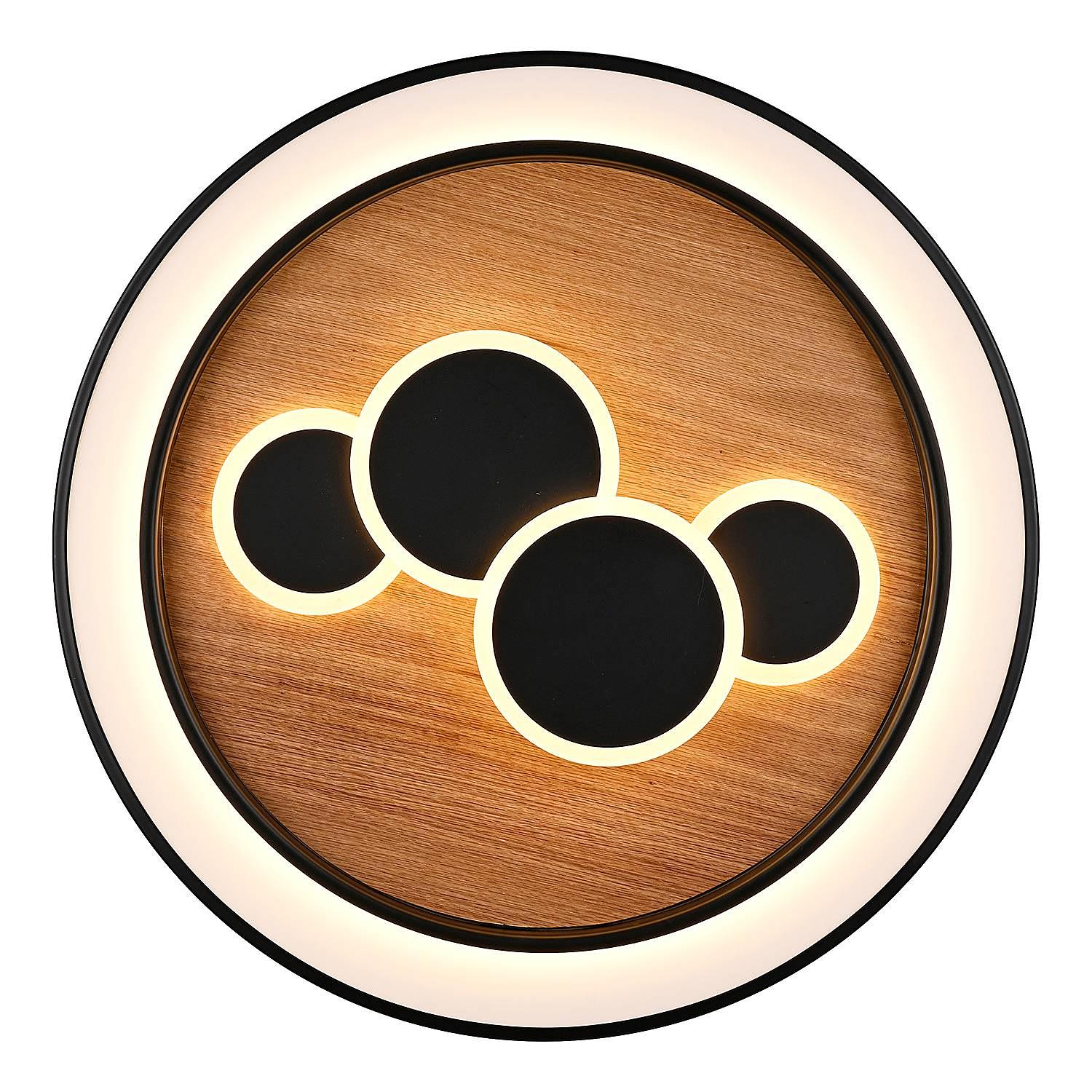 Eliza LED-Deckenleuchte 2-flammig Ø60 cm Schwar 4