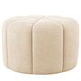 Stool FORA Teddy-Bouclé Fabric Beige 1