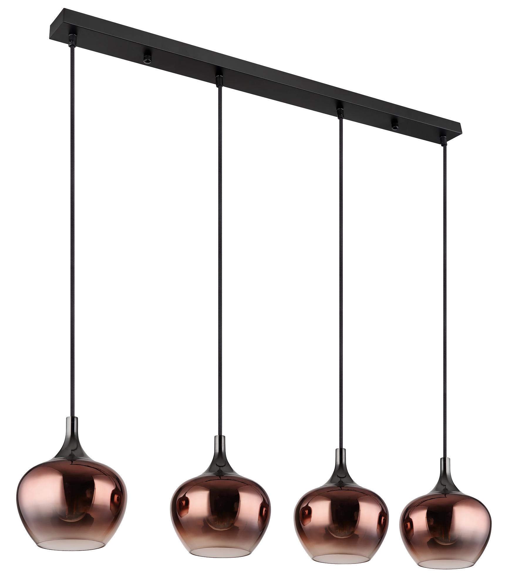 Maxy Typ F Pendelleuchte Farbglas Schwarz 3