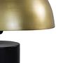 Tischlampe mit Schirm Metall Gold Schwarz 3