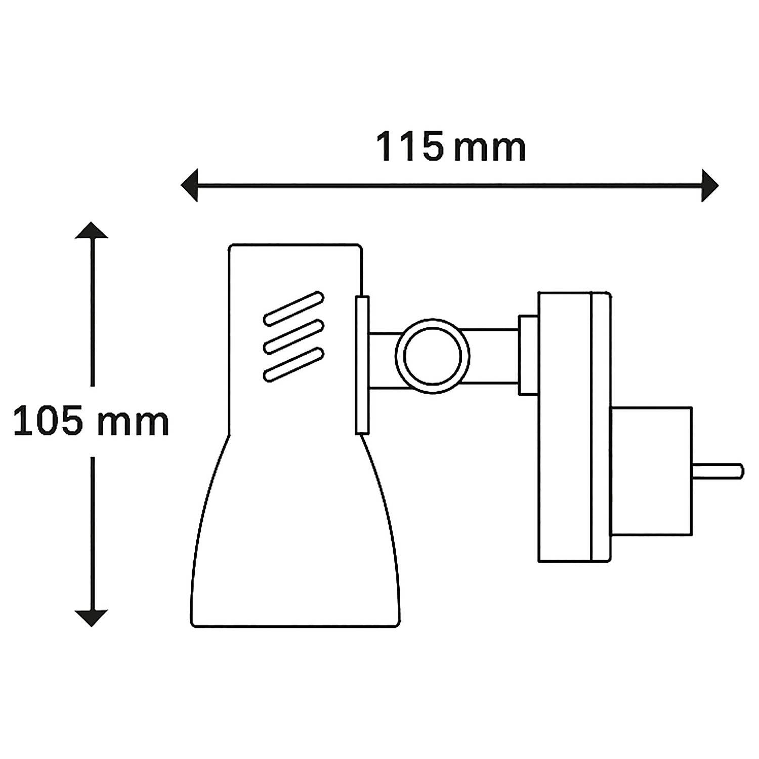Plug-in lamp Pilo White 1