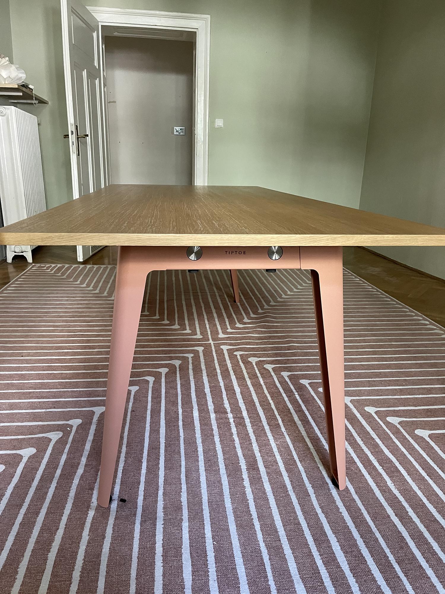 Design Esstisch Holz Stahl 4