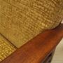 Armchair Teak Yellow 1970s 10