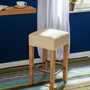 Barhocker Cremeweiß Akazie massiv 5