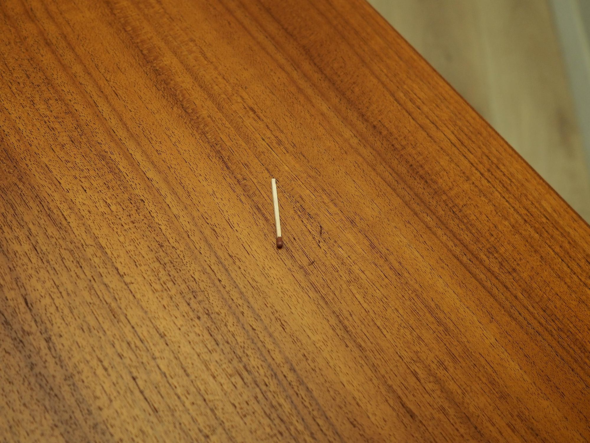 Schreibtisch Teakholz Braun 1970er Jahre 7