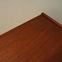 Vintage Highboard Teakholz Braun 1960er Jahre 11