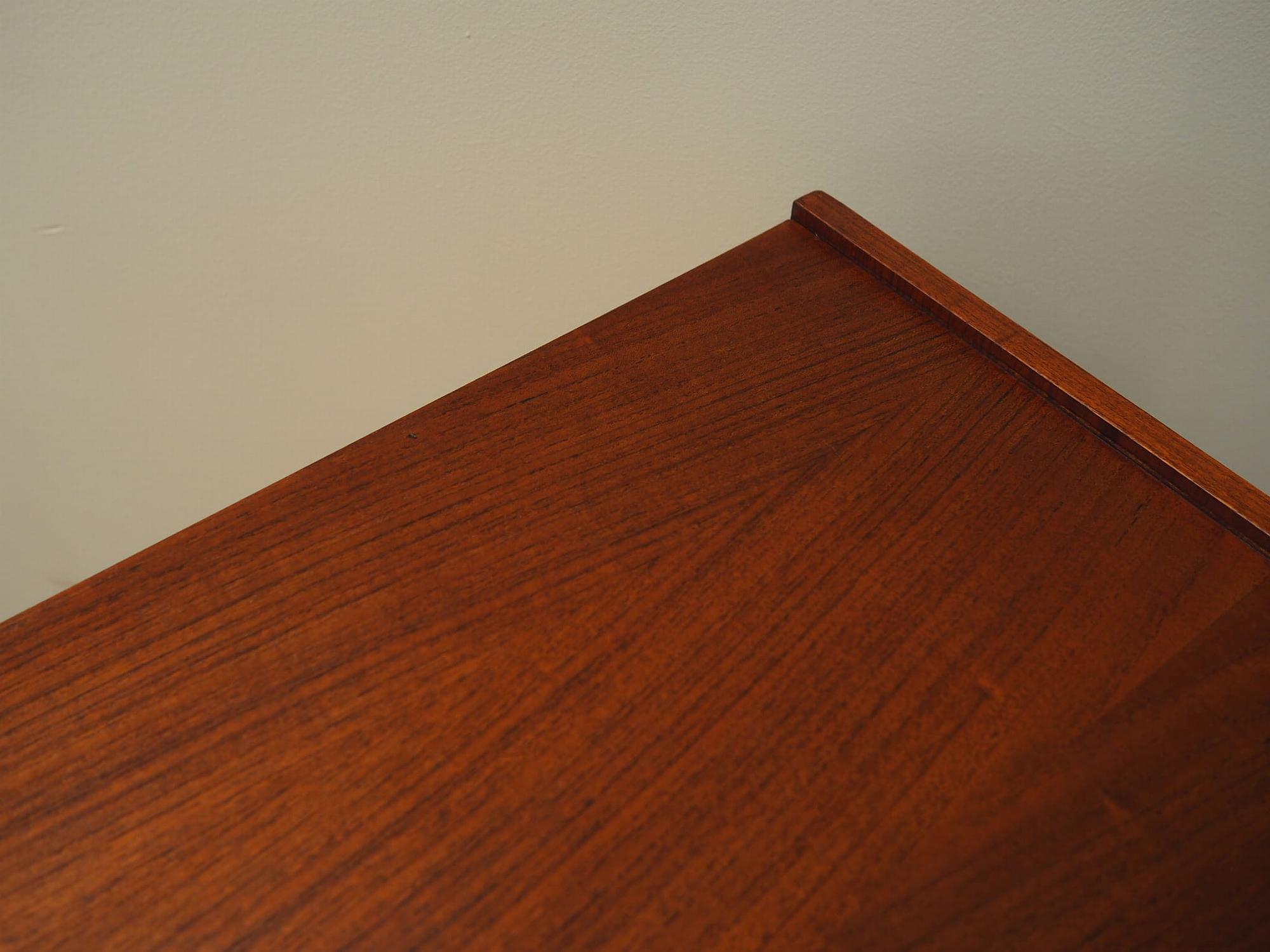 Vintage sideboard teak wood brown 1960s 11